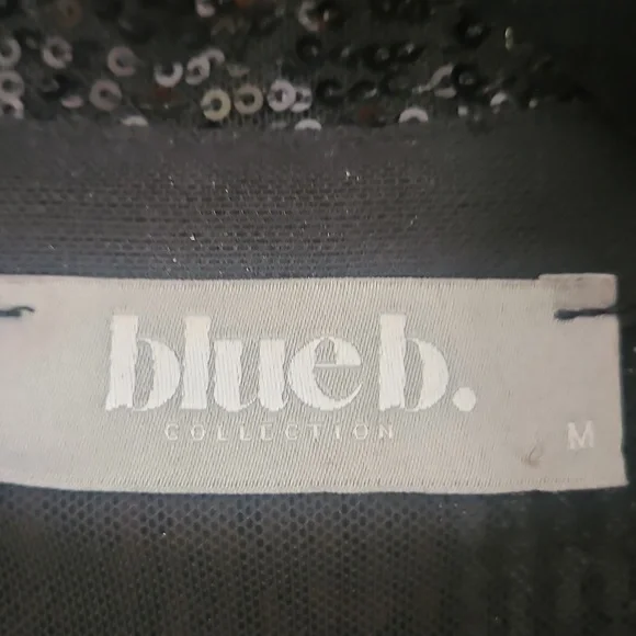 Sequin Fringe Jacket - Black - Picture 4 of 5